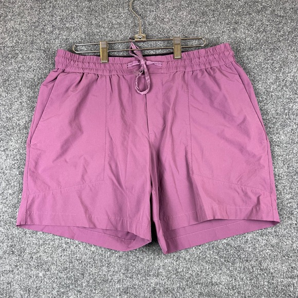 Lululemon Bowline Shorts Mens L Purple Gym Stretch Drawstring 5" Inseam LM7ARRS - Picture 1 of 10